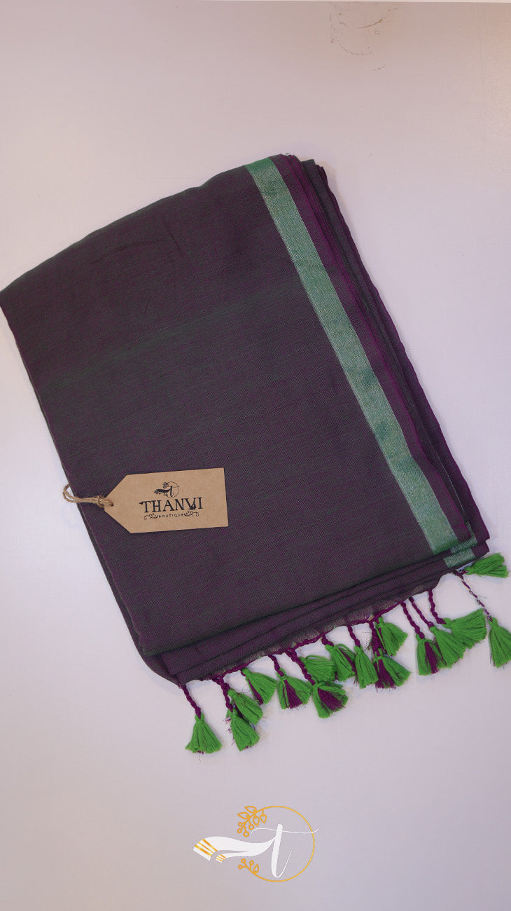 Khadi Cotton Border Saree