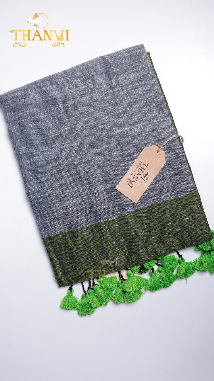 Stripes 100 Counts Saree