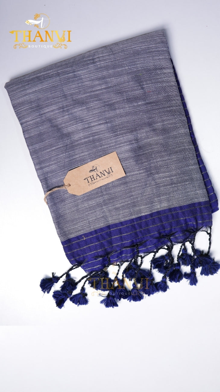 Stripes 100 Counts Saree