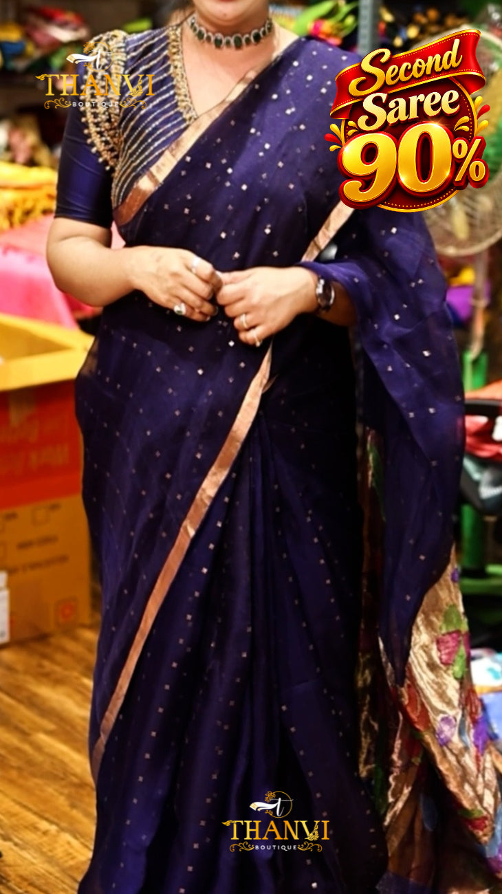 Pure Sequence Matka Silk Saree