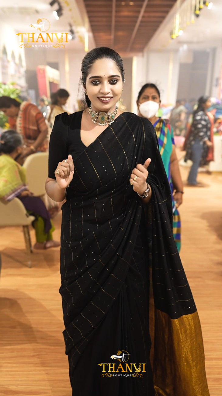 Mulberry Sequence Saree